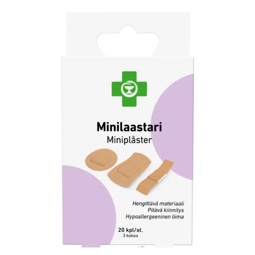 APTEEKKI Minilaastari lajitelma 20 kpl/rasia 20 kpl