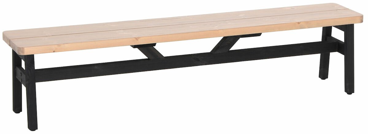Kalho penkki 185x34 cm antiikki/musta