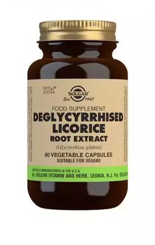 Solgar Lakritsijuuriuute, glykyritsiinihapoton (Licorice Root) 60 kaps 60 kaps