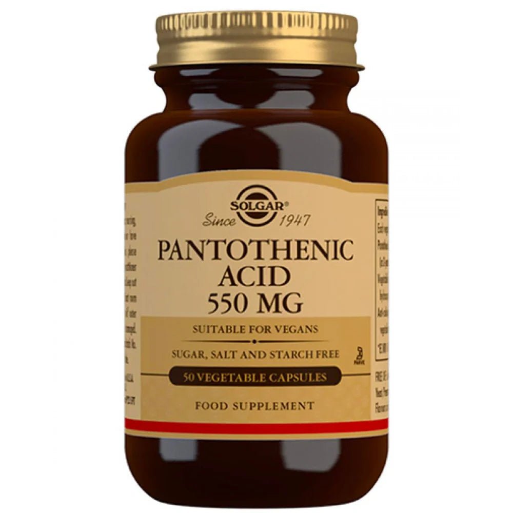 Solgar Pantoteenihappo (Pantothenic Acid) 550 mg 50 kaps 50 kaps