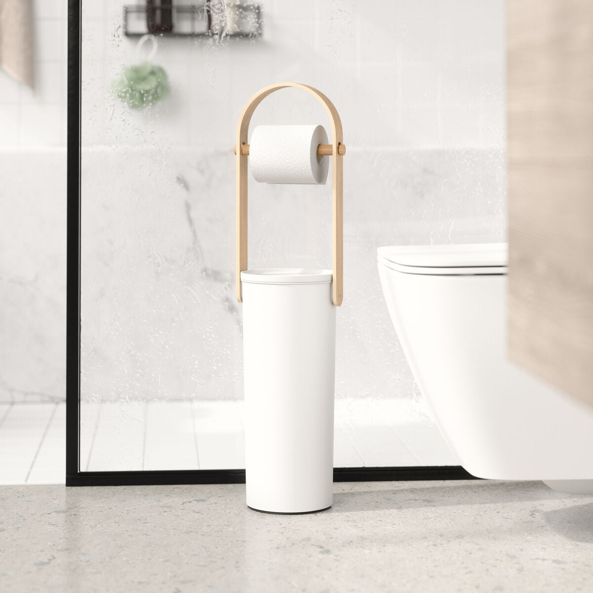 Umbra Bellwood wc-paperiteline valkoinen/luonnonväri