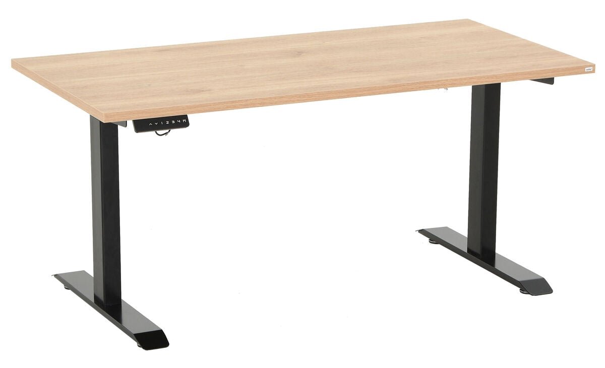 Office sähköpöytä 120x70 cm tammi musta jalka