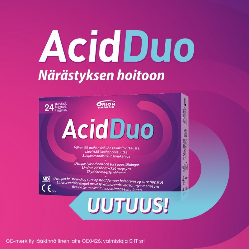 AcidDuo - Närästyksen hoitoon purutabl