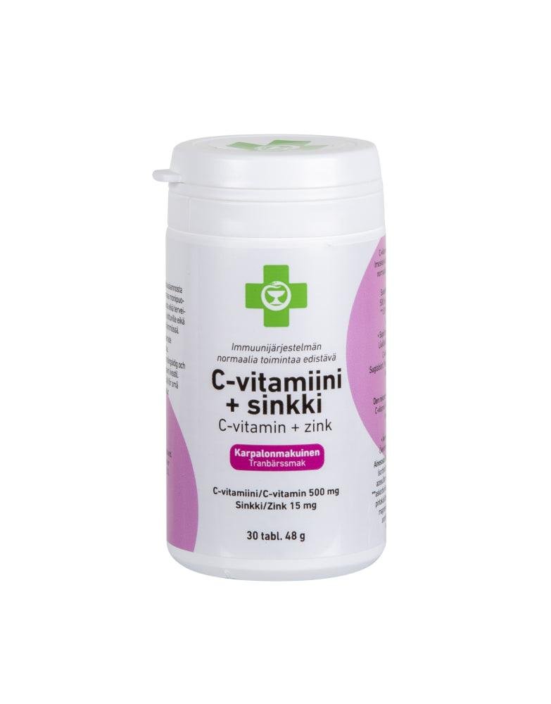 Apteekki C-Vitamiini + Sinkki 30 tabl