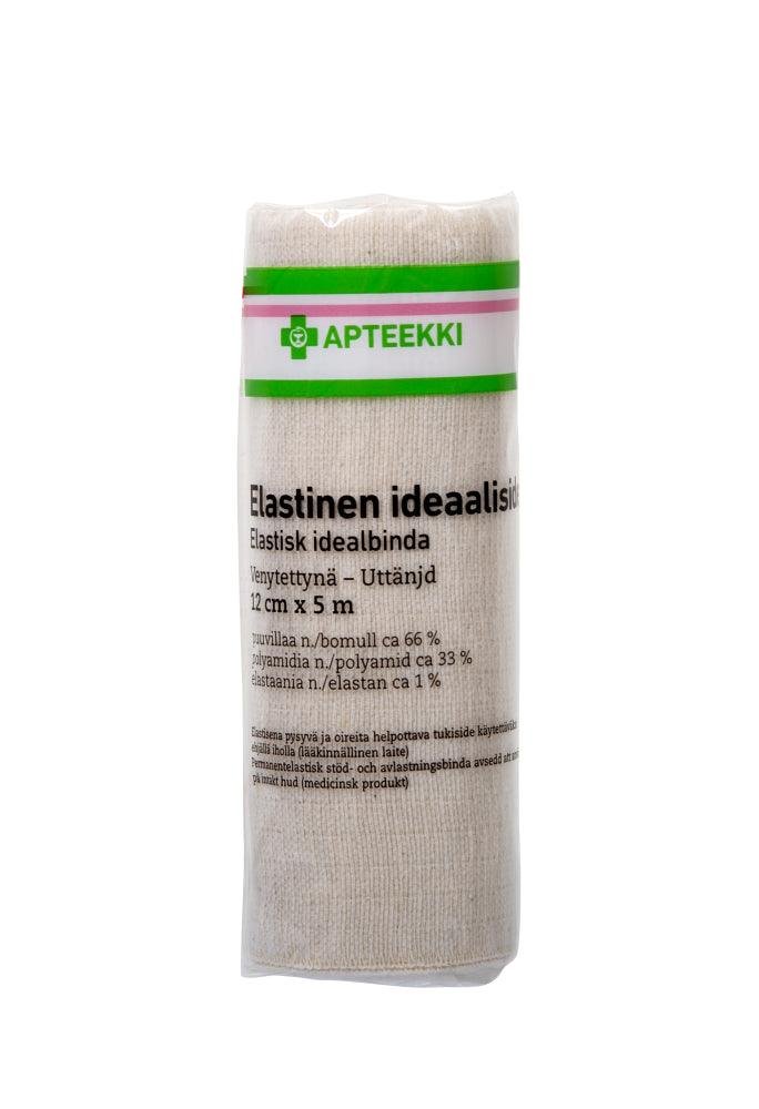Apteekki Ideaaliside Elastinen 12cm x 5M 1 kpl