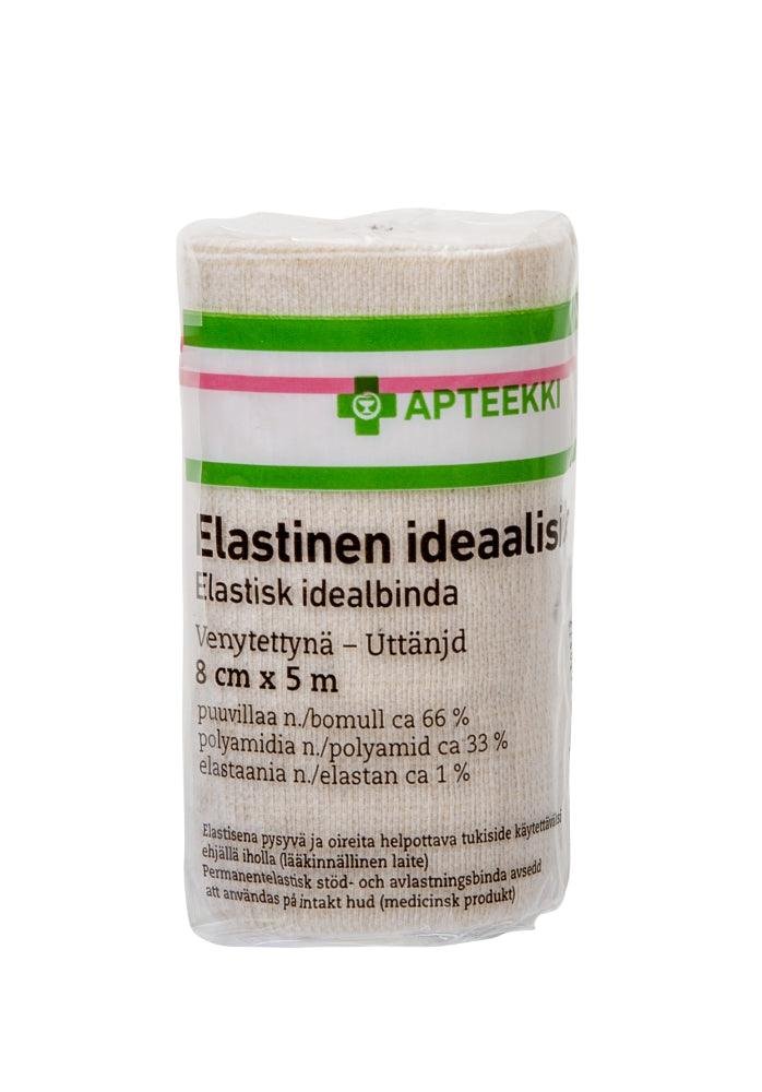 Apteekki Ideaaliside Elastinen 8cm x 5M 1 kpl
