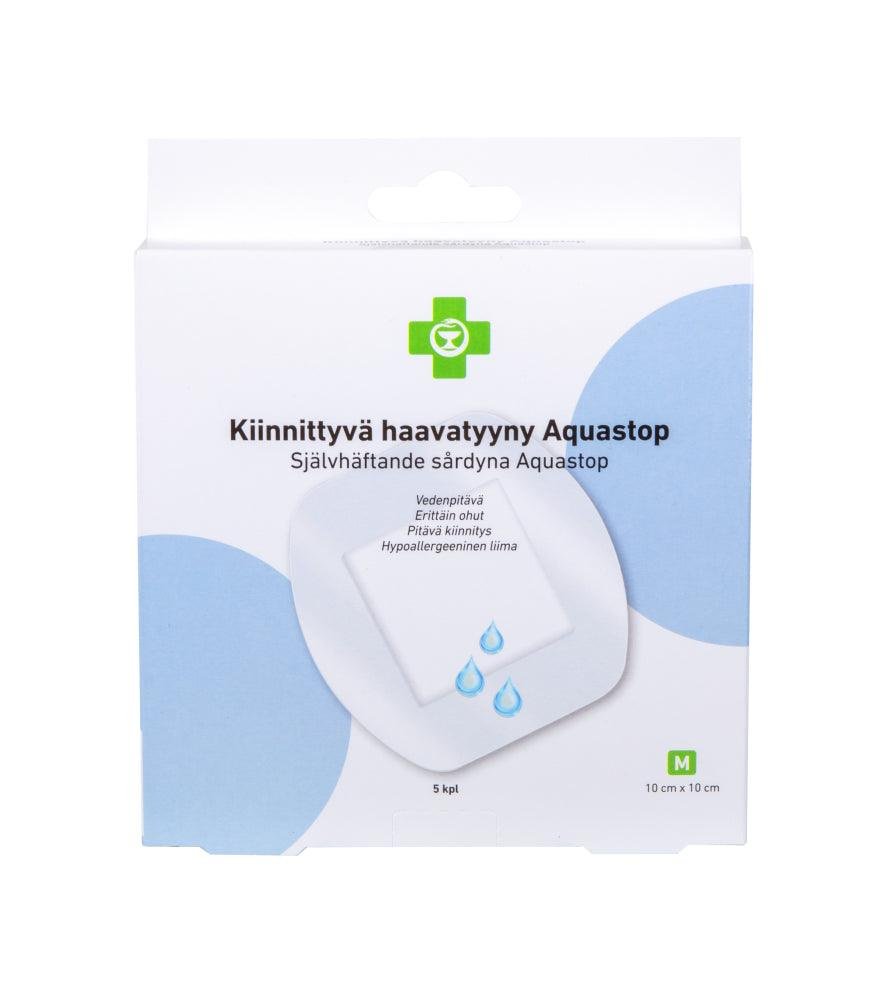 Apteekki Kiinnittyvä Haavatyyny Aquastop M 5 kpl/rasia