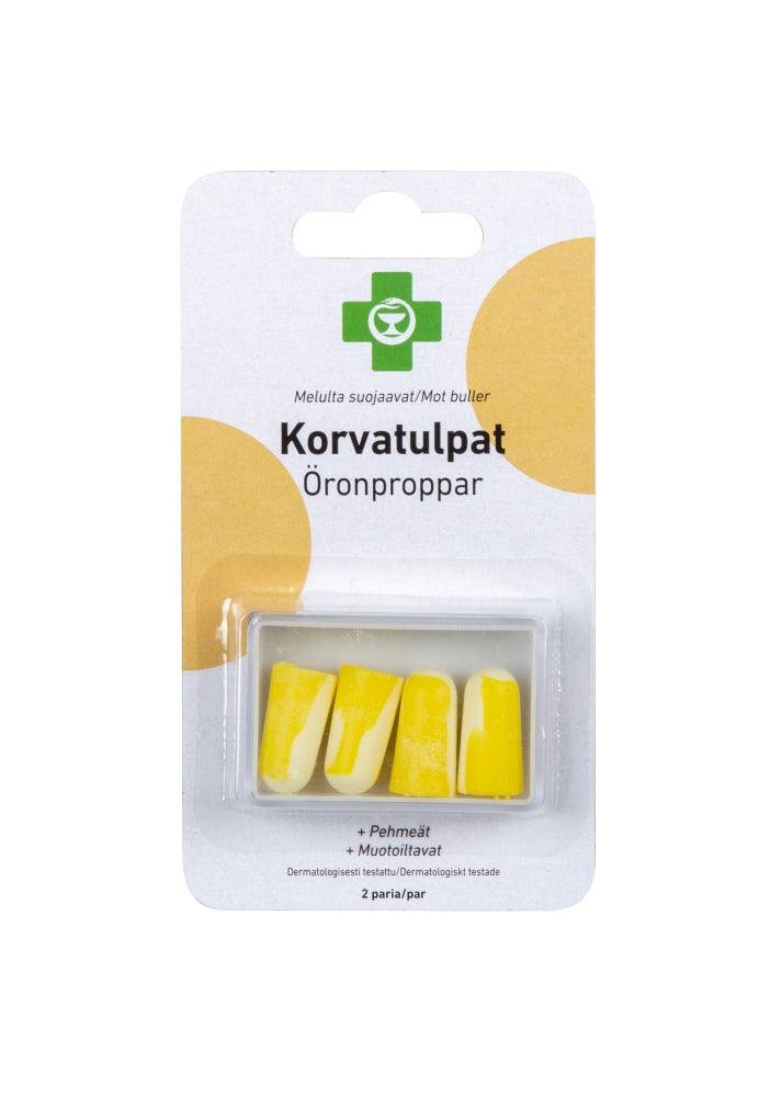 Apteekki Korvatulpat Muotoiltu 2 paria/rasia