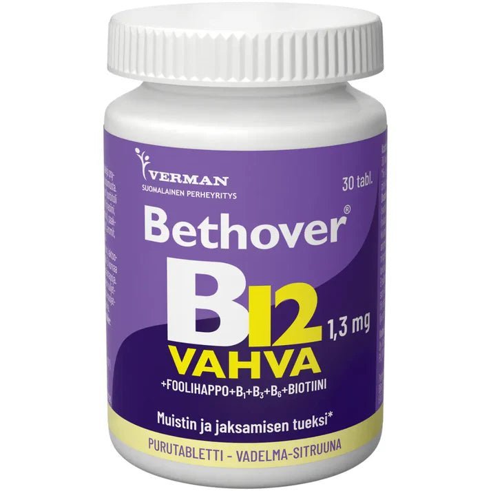 Bethover Strong B12 Vadelma-Sitruuna tabl
