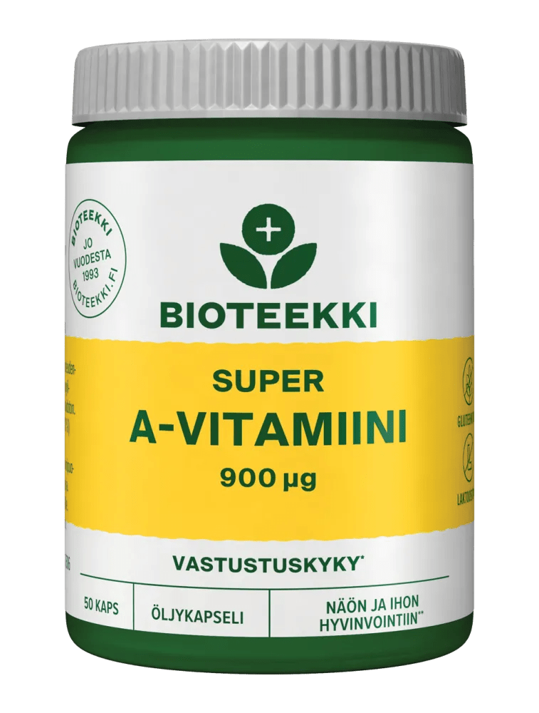 Bioteekki Super A-vitamiini 900 ug kapseli 50 kaps