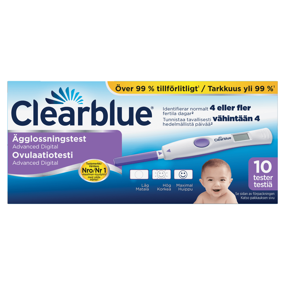 Clearblue Digitaalinen Ovulaatiotesti 10 kpl