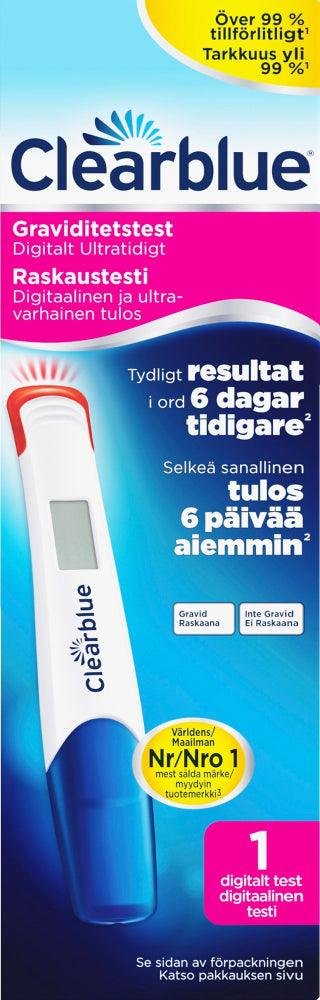 Clearblue Digital Ultra Early Raskaustesti kpl