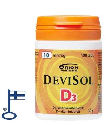 DeviSol 10 mcg - D-vitamiini 100 tabl