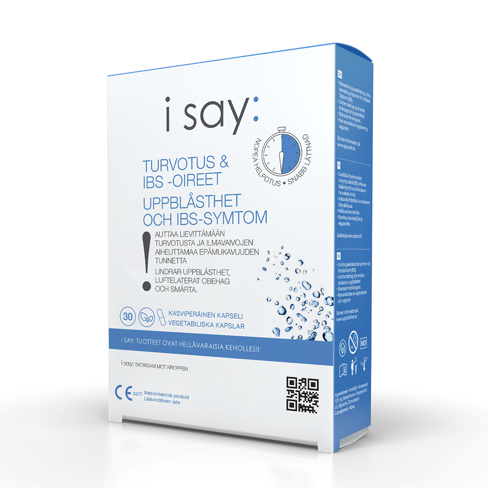 I Say: Turvotus & Ibs-Oireet 30 kaps