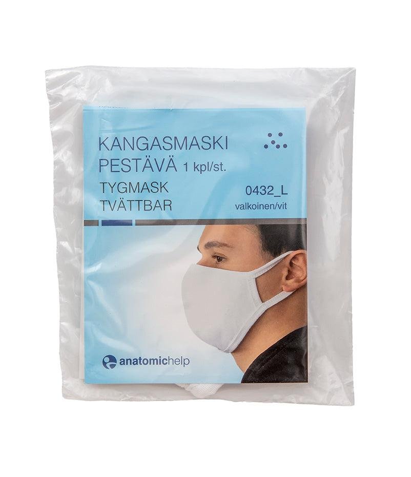 Kangasmaski Pestävä L 100 % Puuvilla Valkoinen 1 kpl