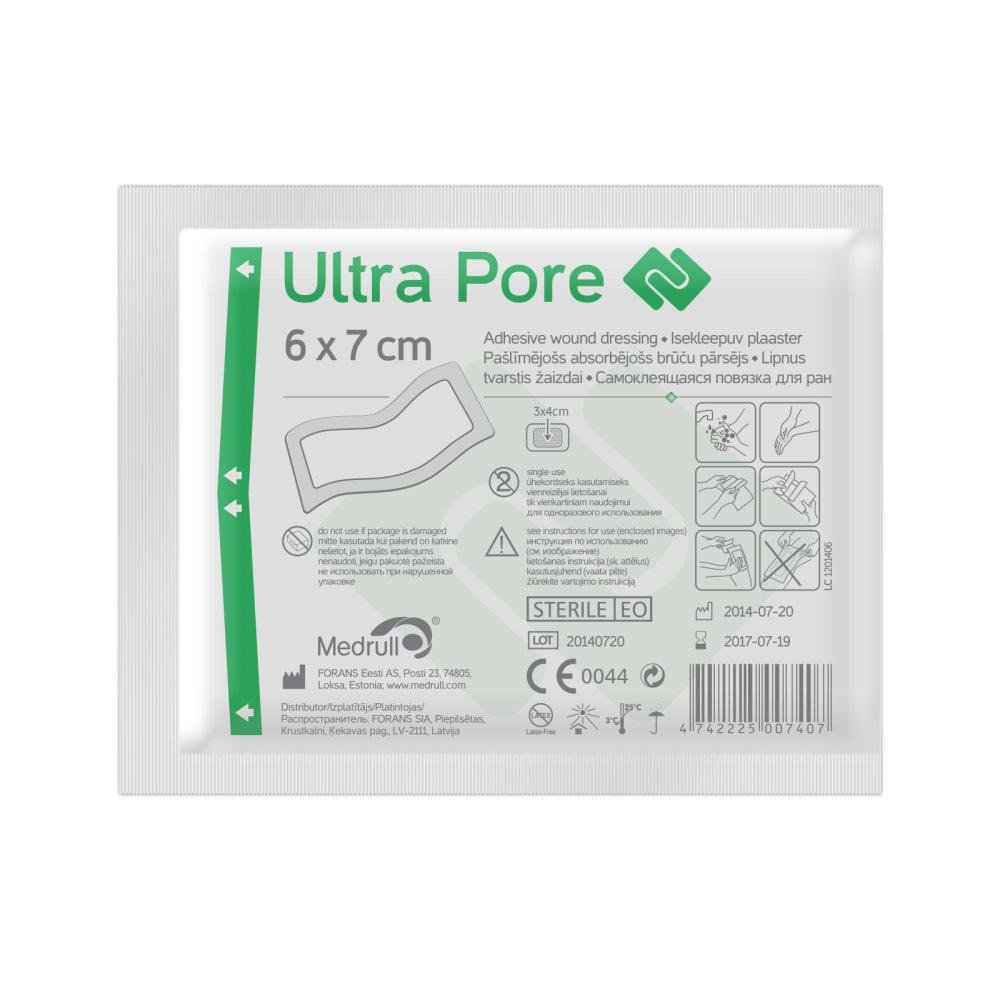 Medrull Ultra Pore Kiinnittyvä Sidos 6X7cm kpl