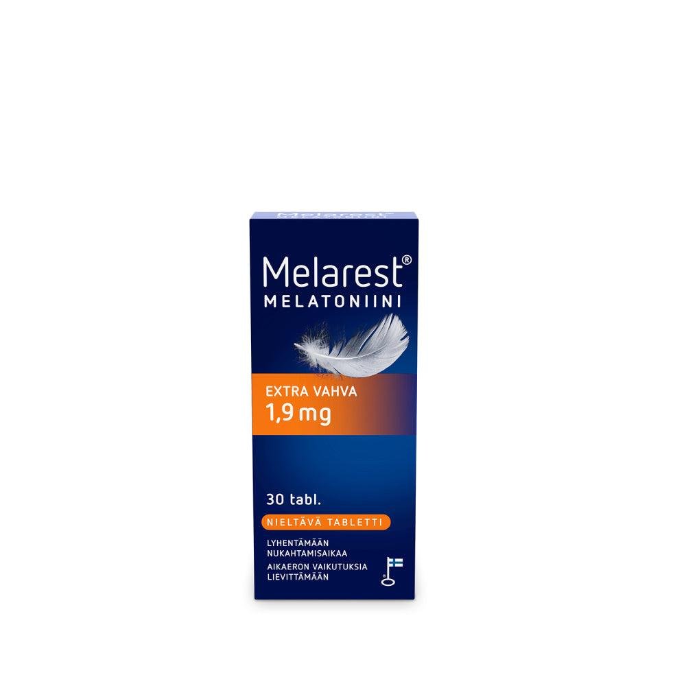 Melarest Melatoniini Extra Vahva Nieltävä 1,9 mg - 30 Tabl, 100 Tabl 30 tabl