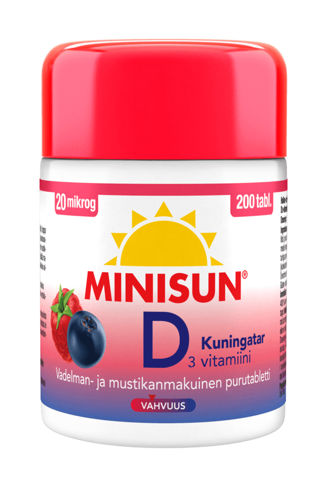 Minisun D-Vitamiini Kuningatar 20 mcg 200 tabl