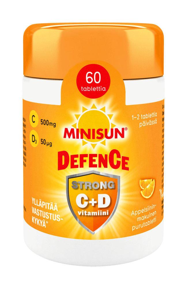 Minisun Defence Strong (C+D Vitamiini) 60 tabl