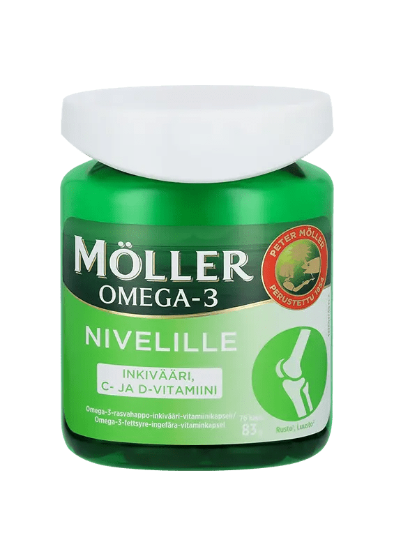 Möller Nivelille Omega-3 Inkivääri 76 kaps