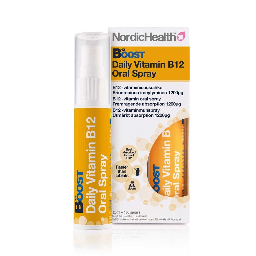 Nordic Health Boost B12-vitamiini Suihke 25 ml
