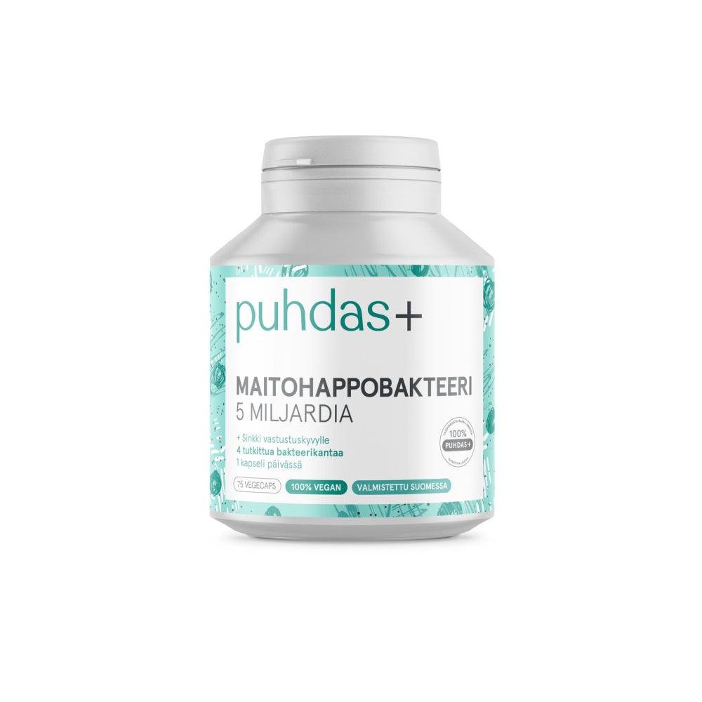 Puhdas+ Maitohappobakteeri 5mrd Vegekaps 75 kpl