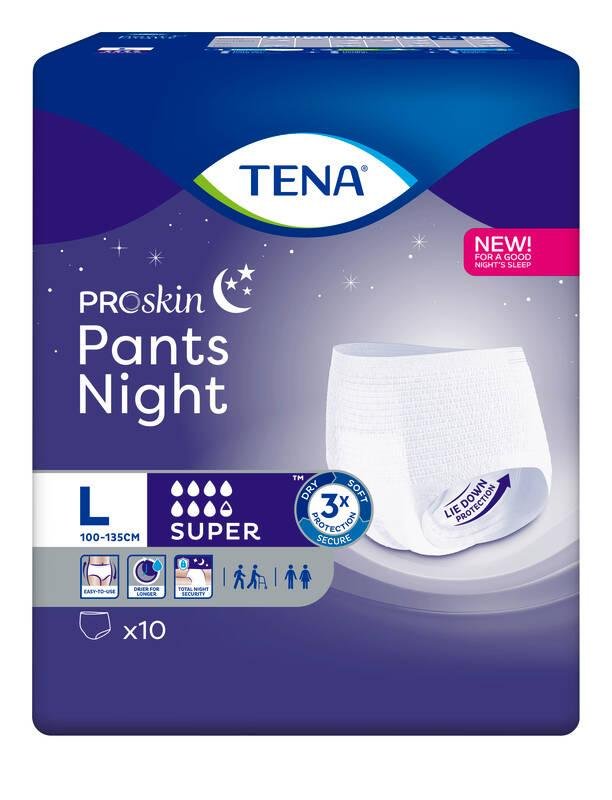 Tena Proskin Pants Night Super L 10 kpl