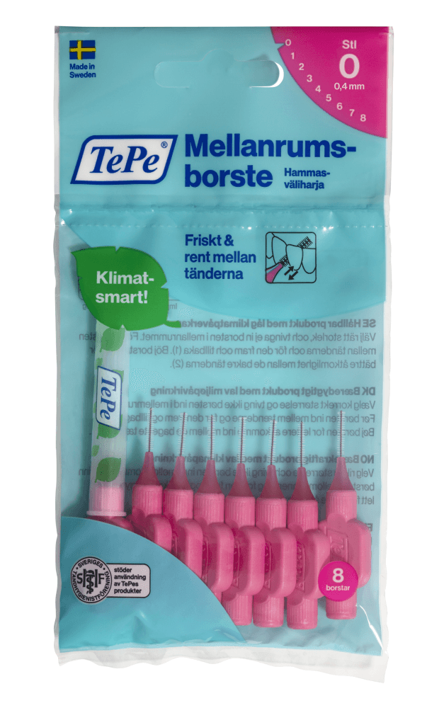 Tepe Hammasväliharja Original 0,4 mm 8 kpl
