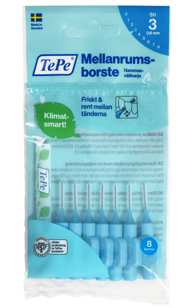 Tepe Hammasväliharja Original 0,6 mm 8 kpl
