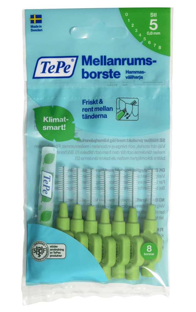 Tepe Hammasväliharja Original 0,8 mm 8 kpl
