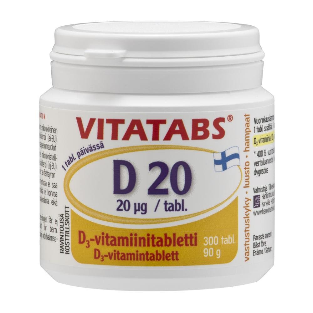 Vitatabs D20 300 tabl