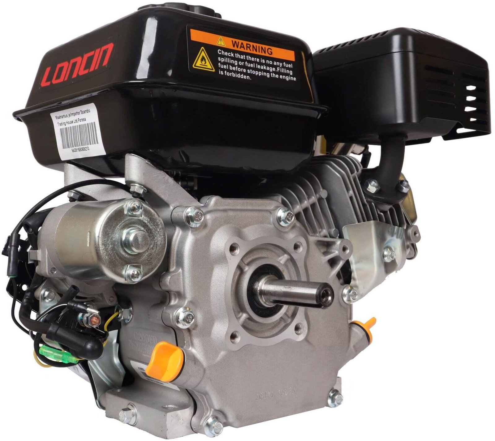 Irtomoottori 6,5 hp / 196 cc vaaka-akseli, Loncin