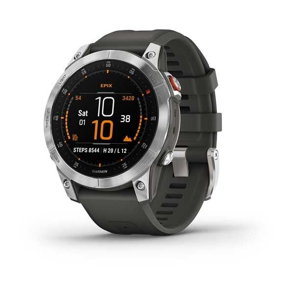 Garmin epix™ (Gen 2) Tummanharmaa teräs