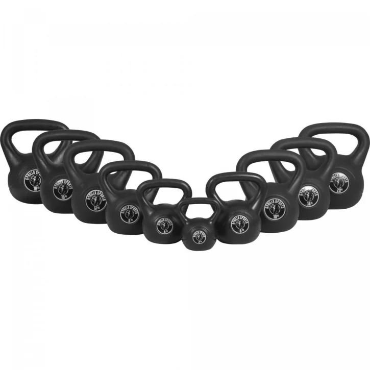 Gorilla Sports Kahvakuulapaketti GS Black - 113kg