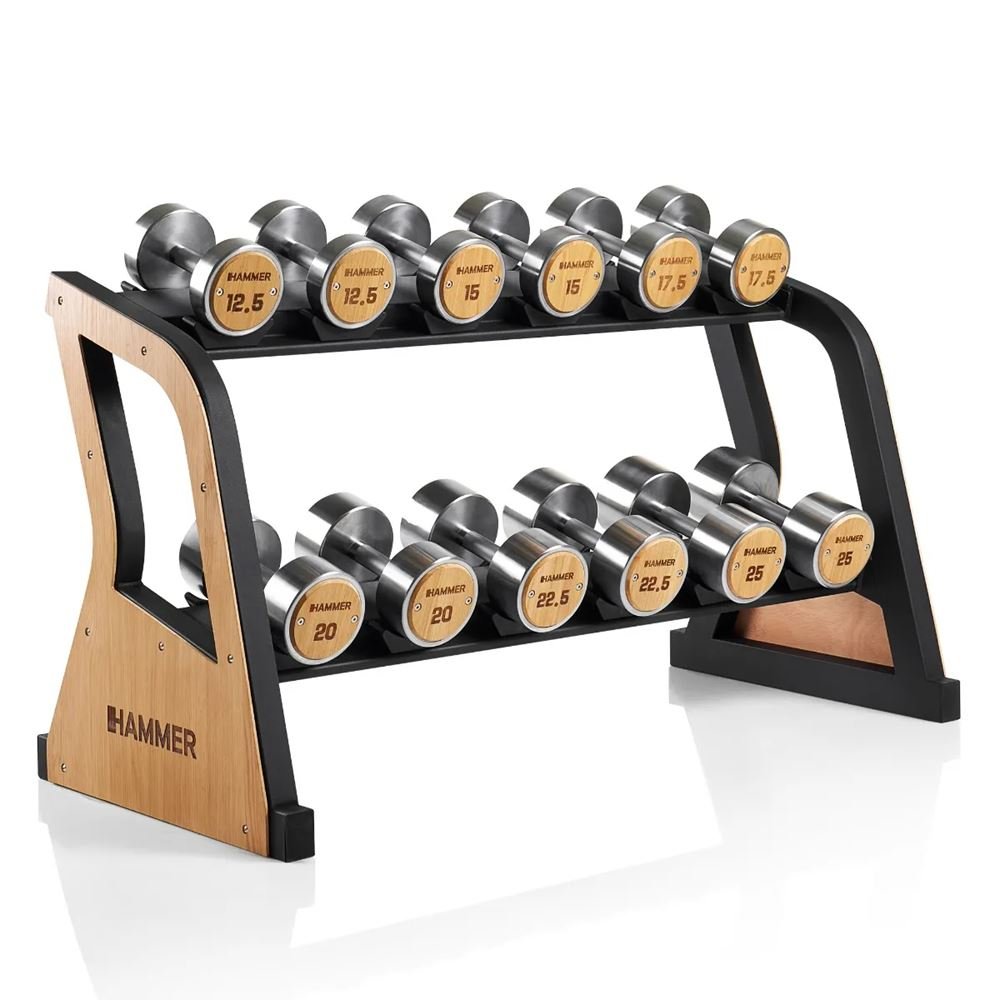 Hammer Sport Eksklusiivinen käsipainotelinesarja (12,5–25 kg)