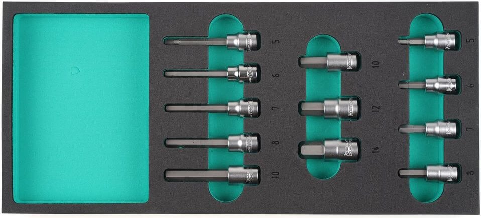 Hylsysarja 3/8", kuusiokolo, Kamasa-Tools