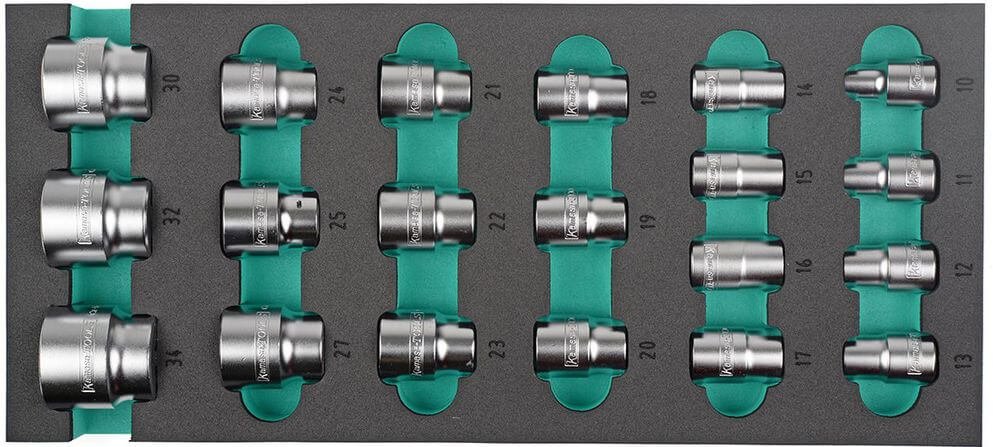 Hylsysarja 1/2" 10-34 mm, Kamasa-Tools