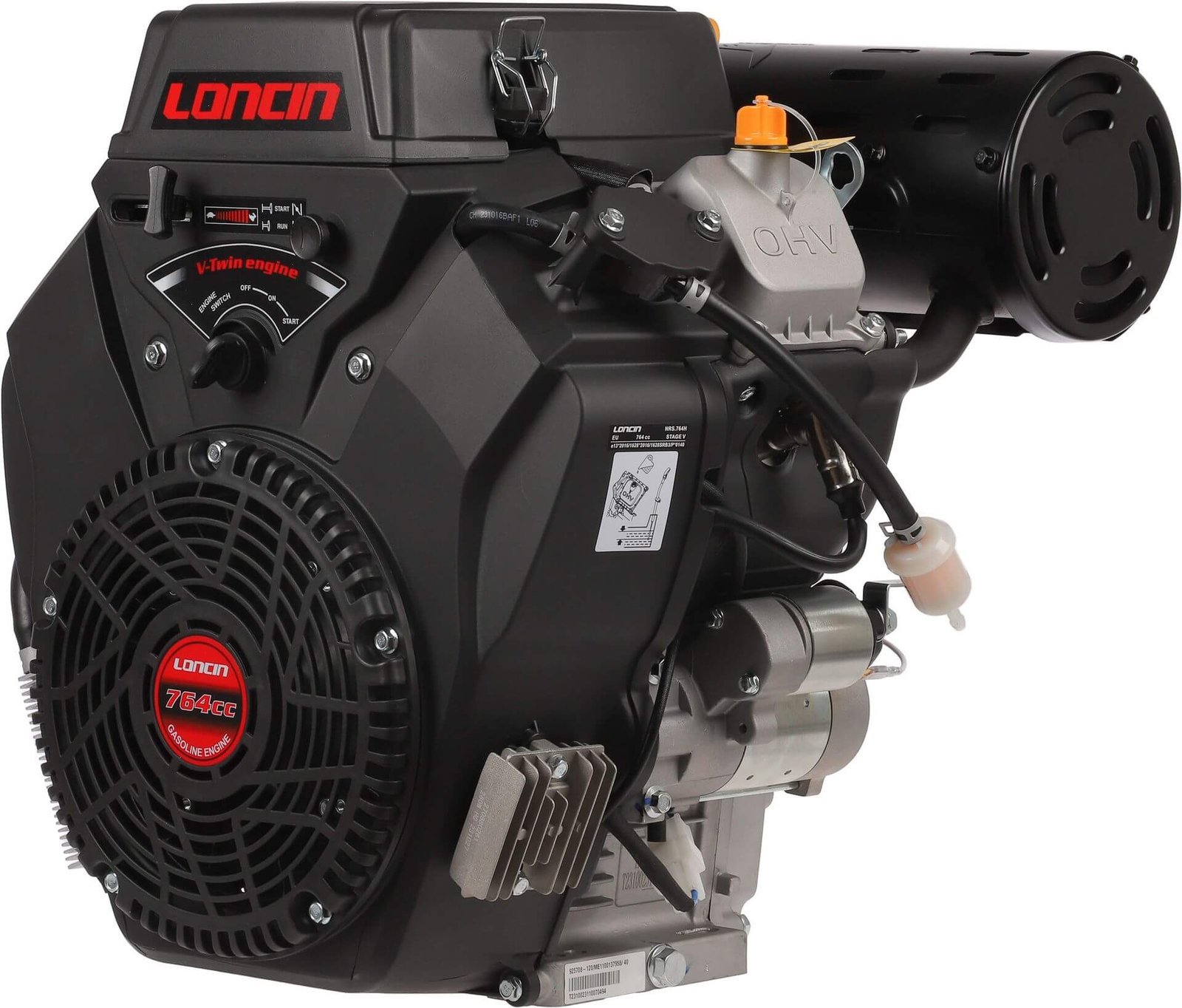 Irtomoottori 24 hp / 764 cc vaaka-akseli, Loncin