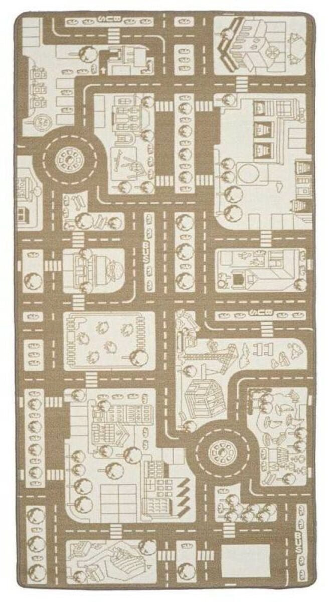Liikennematto 133x190 cm beige