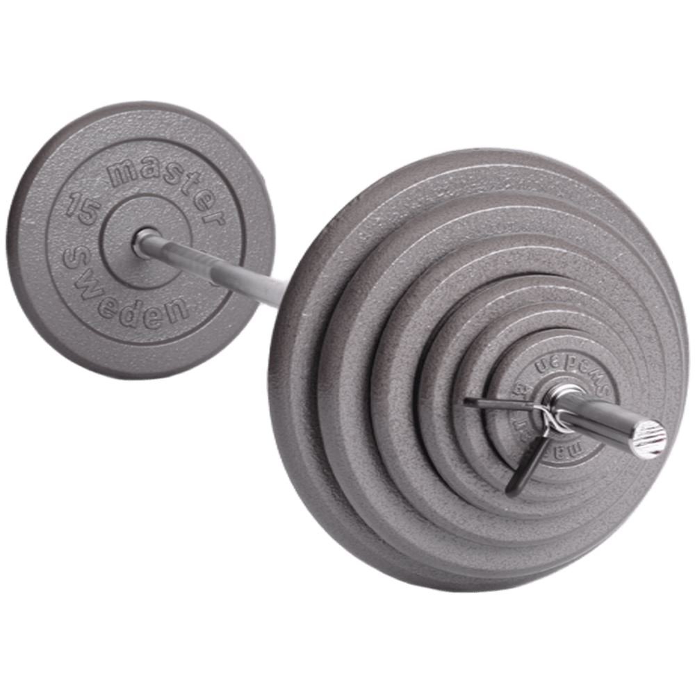 Master Fitness Levytankosetti 25 mm rauta – 67,5 kg, levytankosetti rauta