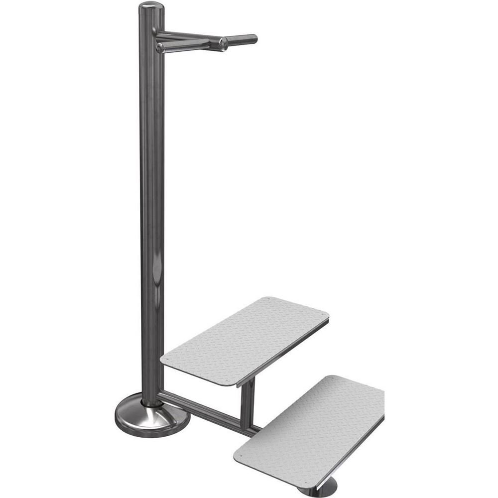 Nordic Fighter CE STAINLESS STEEL STEPS WITH HANDLE, Kuntosalilaitteet - ulkokäyttöön