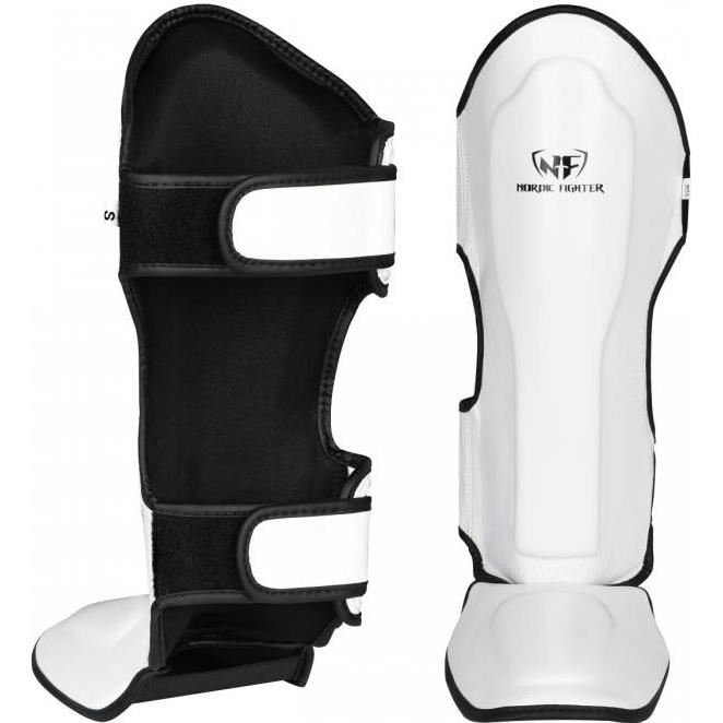 Nordic Fighter Thai Shin Instep Black Type 1 - Leather, Vartalosuojat kamppailulajeihin