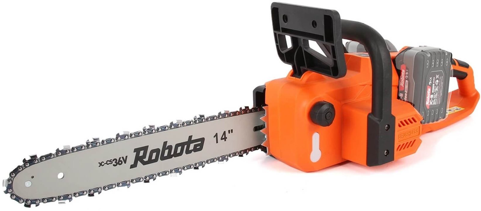 Akkukäyttöinen moottorisaha 36 V, Robota