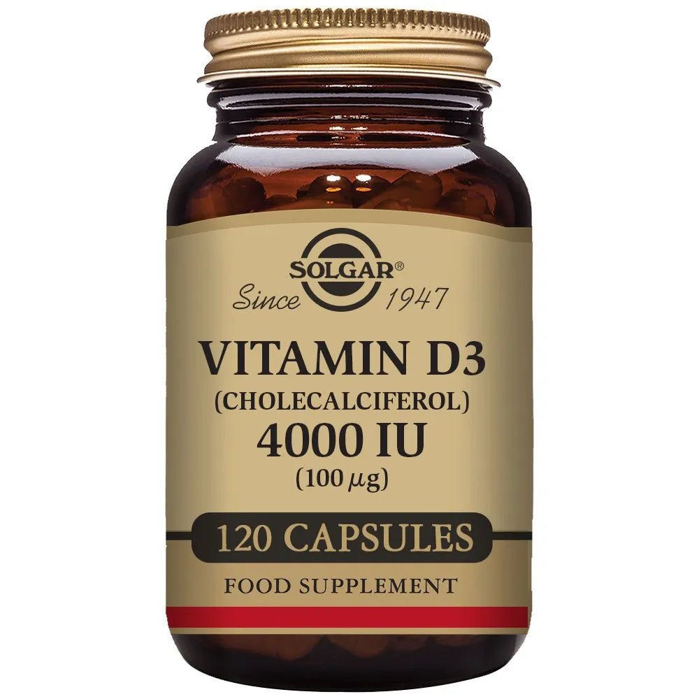 Solgar D3-vitamiini 4000 IU (100 µg) 120 kaps 120 kaps