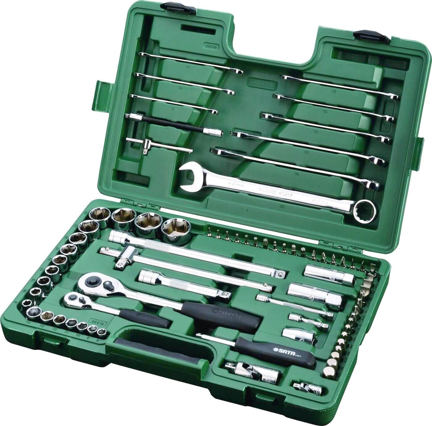 Hylsysarja 76 osainen 1/2" + 1/4", Sata