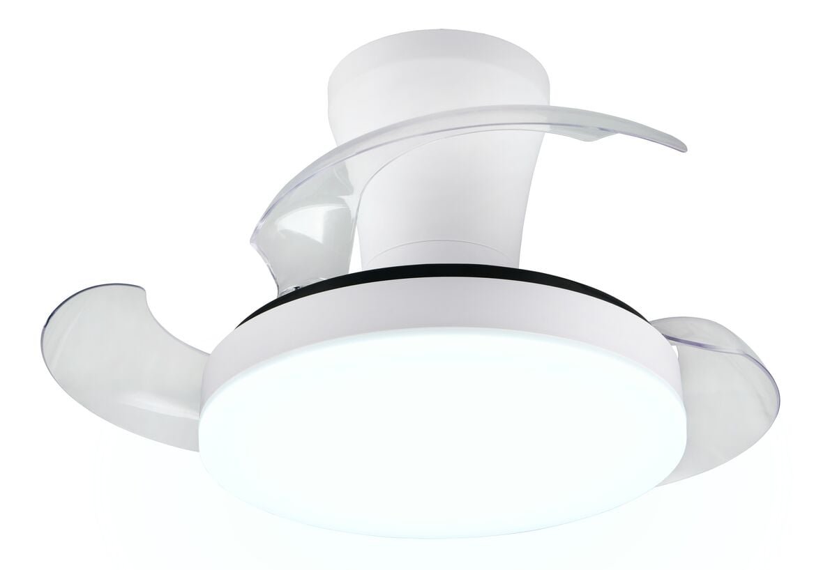 Trio Tampere LED tuuletin kattovalaisin valkoinen