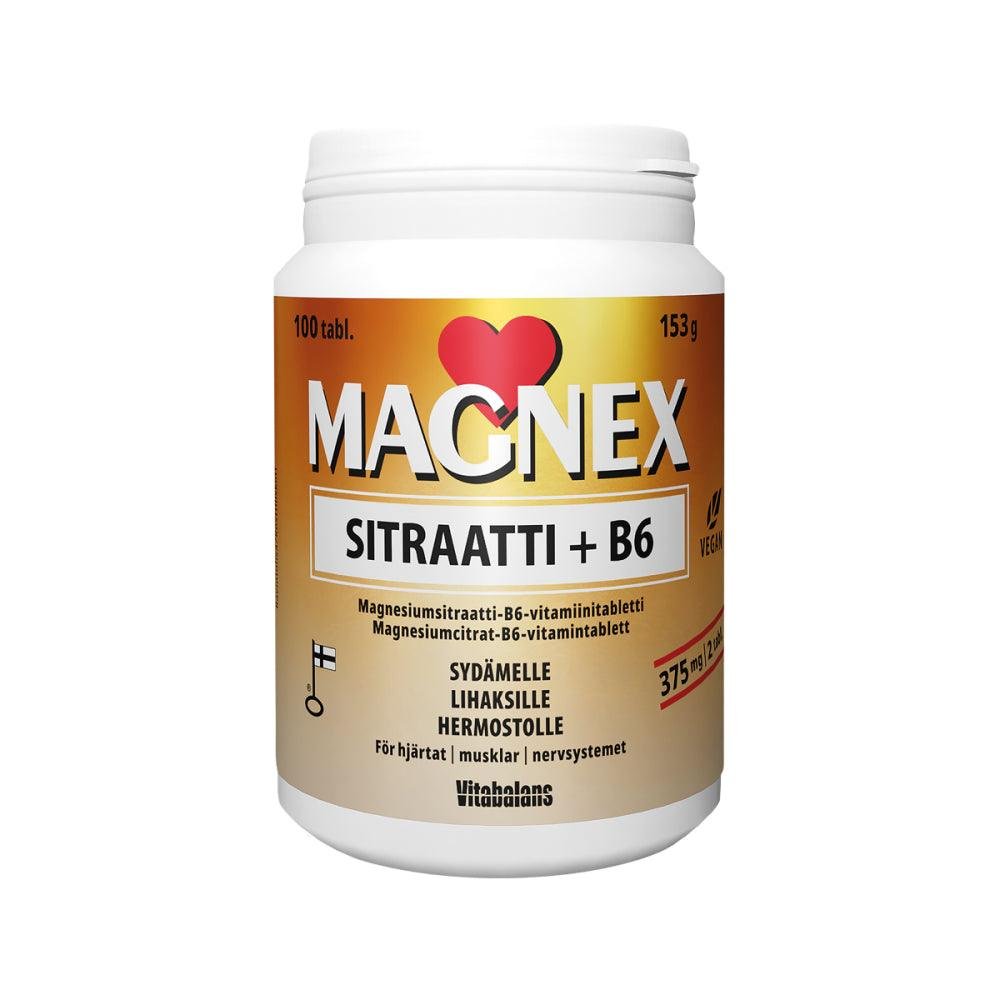 Magnex Sitraatti 375 mg + B6 100 tabl