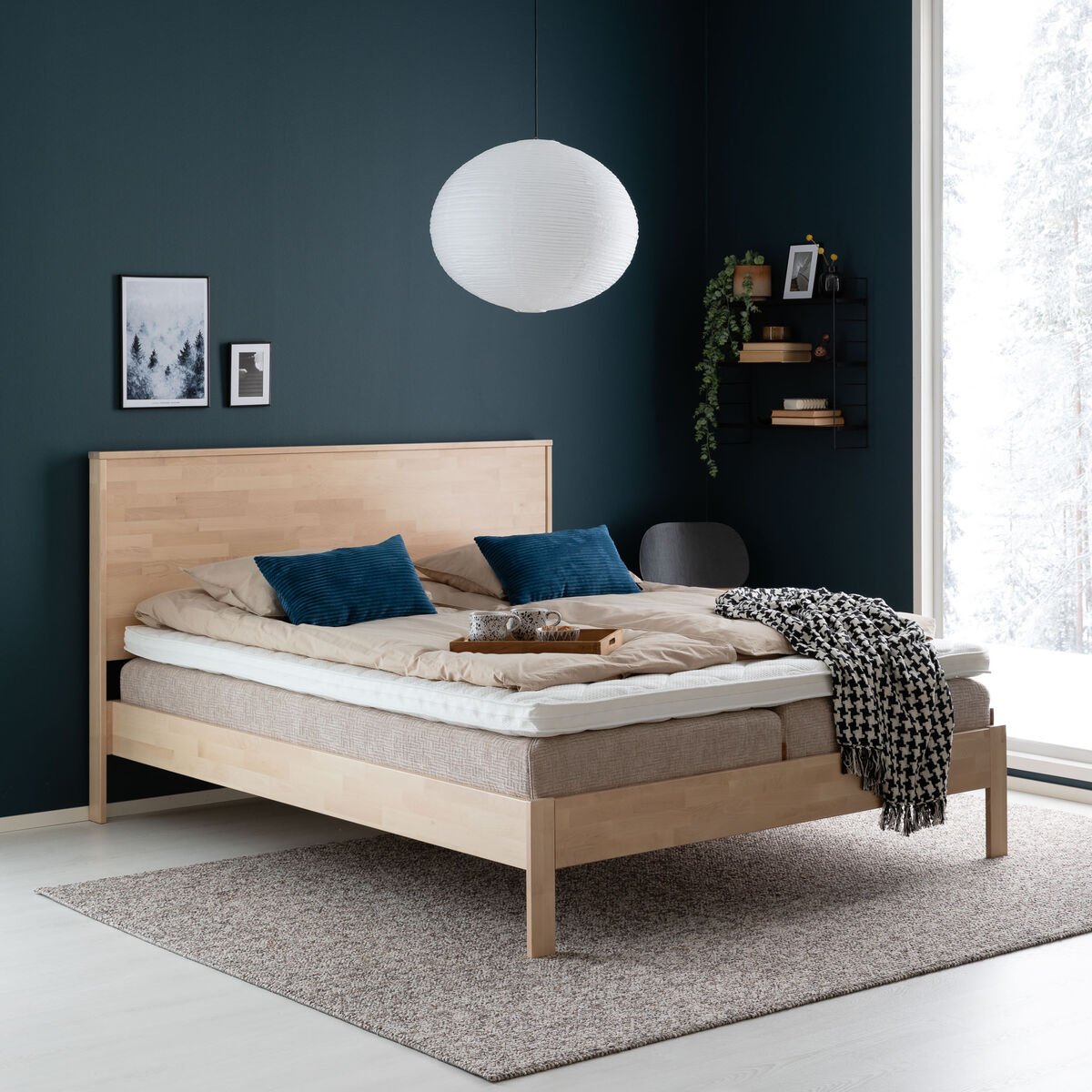 Unia Luxus patjapaketti 160x200 memory M, Supersoft, hiekka Omega 08