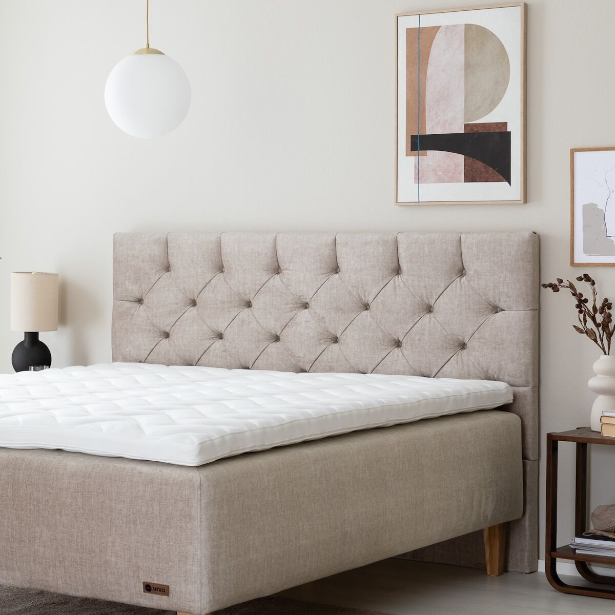 Unia Platina sängynpääty 186x120 beige Vogue 02