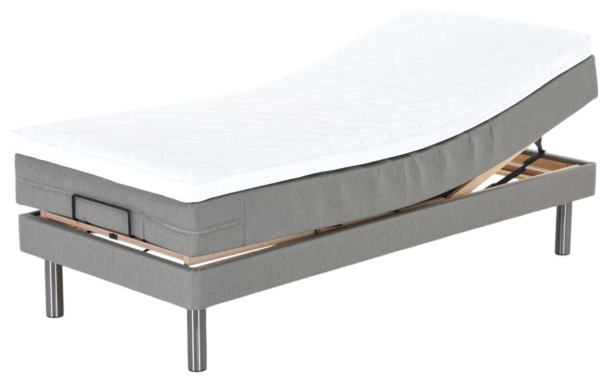 Unia Pronssi moottorisänky 80x200 cm hiekka, 5cm profiloitu vm, metallija